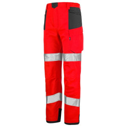PANTALON IRIS ROUGE FLUO / GR CHARCOAL
