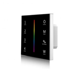 Sterownik LED naścienny Skydance - RGB+W - 1 strefowy - 12-24V DC 12A - T4-1(B)