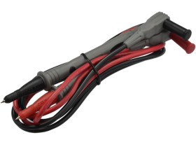 Kable przewody pomiarowe do miernika (wtyk kątowy typu BANAN / Sonda pomiarowa) HQ 2x 1,08m czarny + czerwony