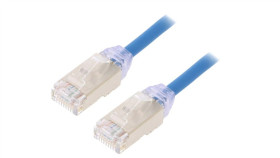 Stp28x1mbu Patch Cord F/Utp,Tx6a-28™ 6A Drut Cu Lszh Niebieski 1M 28Awg