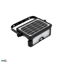 NAŚWIETLACZ SOLARNY LED SOLEN 5W 500LM 4000K IP65 CZARNY CZ. PIR C83-SON-005BL-4K-PIR