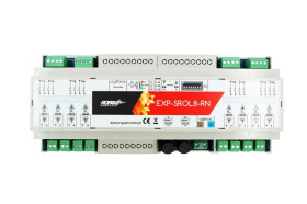 Sterownik rolet autonomiczny ze sterowaniem centralnym, 8 rolet 230V, obudowa DIN 12M, EXP-SROL8-RN