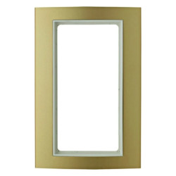 KNX Ramka z dużym wycięciem złoty/śnieżnobiały B.3 13093046