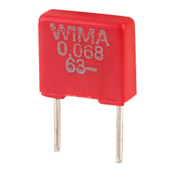 Wima MKS2C026801A00KS MKS2 0.068uF &#xB1;10% 63V Radial Polyester Capacitor