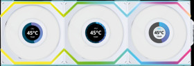 12RSLLCD1W3W Lian Li Wireless LCD fan, ARGB, Reverse, 120 mm, white