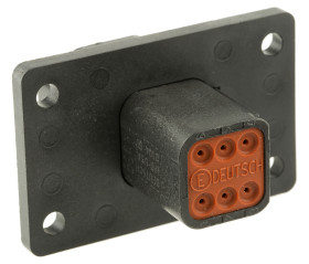 Złącze samochodowe 6-pinowe Deutsch Żeński 13A DT Montaż na panelu Złącze samochodowe
