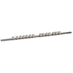 Draper 50583 1/2&quot; Sq. Dr. Retaining Bar with 14 Clips (400mm)
