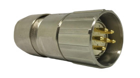 Przemysłowe złącza okrągłe 6-pinowe M23 Montaż na kablu Wtyczka Hummel