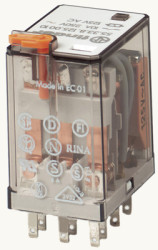 Relay, 3 Form C (NO/NC), 24 V (AC), 190 Ω, 10 A, 400 V (AC), 55.33.8.024.0010