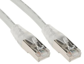 Kabel kategorii 6, Szary, Wtyk RJ45/męski RJ45dł.: 5m, mat. koszulki: LSZH