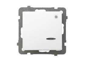 AS ANTYBAKTERYJNY Wyłącznik krzyżowy z podświetleniem niebieskim produkt zawiera szkło fosforanowo-srebrowe ŁP-4GAS/m/00 OSPEL