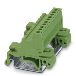 Kostka zaciskowa na szynie DIN Phoenix Contact poziomy: Pojedynczy 24 → 12AWGŚruba UMSTBHK 2.5/10-G raster: 5mm