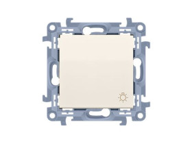 SIMON 10 Wyłącznik zwierny przycisk "światło" zaciski śrubowe kremowy CS1.01/41 KONTAKT SIMON