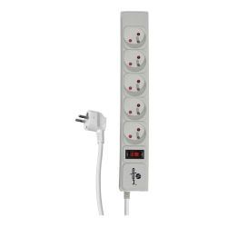 Listwa przepięciowa 5gn.1,5m biała / FMP5115B dpm