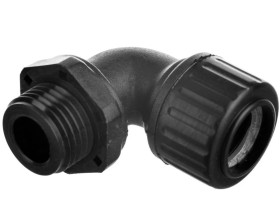 Dławnica kątowa do węża osłonowego PG9 IP65 SILVYN HW PG 9 czarna 61794110