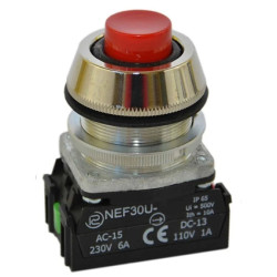 Przycisk NEF30-UWXY czerwony W0-NEF30-UW XY C