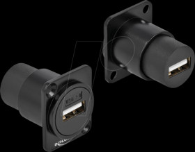 86784 D-type module, USB 2.0 type-A, female / female