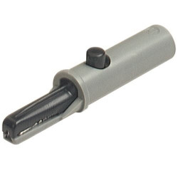 KK91-B krokodylek izolowany, gniazdo bananowe 4mm; czarny; 6A; 60Vdc