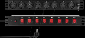 PDU8D01 19" power strip 8 ports, individually switchable