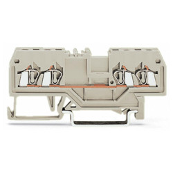WAGO 279-994 4 Conductor Through Terminal Block Grey AWG28-16