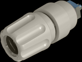 Pole terminal, 4 mm, purple, 30 VAC/60 VDC, 63 A, solder connection/M6 threaded bolt, nickel-plated, 930136109