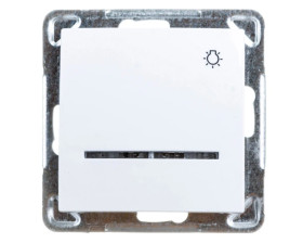 IMPRESJA Przycisk /światło/ z podświetleniem biały ŁP-5YS/m/00
