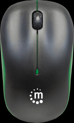 179393 Wireless Optical Mouse, black/green