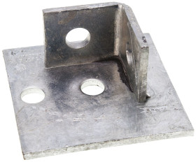 Base plate for channel system,100x100mm