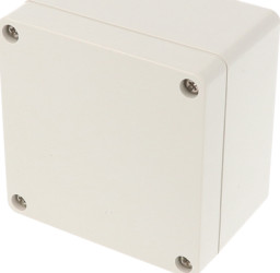 ABS enclosure, (L x W x H) 89 x 89 x 61 mm, light gray (RAL 7035), IP66, 1554EGY