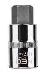 Końcówka sześciokątna na nasadce 1/2cala H17 x 55 mm 08-777