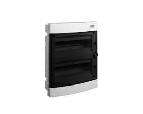 Rozdzielnica modułowa 2x12 podtynkowa IP40 drzwi przeźroczyste PNF