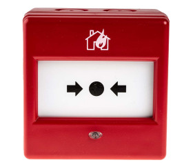 Ostrzegacz zbijanej szybki alarmowej Szkło Na zewnątrz Czerwony Ostrzegacz pożarowy