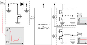 Automotive 2V to 40V Single Boost & Dual Synchronous Buck Controller with Freq. Spread Spectrum