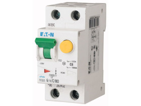 Wyłącznik różnicowoprądowy z członem nadprądowym C 6A 1P+N 30mA typ AC PKNM-6/1N/C/003-MW 236017 EATON