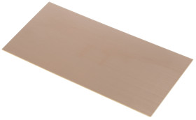 Laminat z warstwą miedzi, strony: 1, FR2, 203 x 95 x 1.6mm