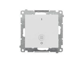 SIMON 55 Wyłącznik dwubiegunowy z podświetleniem LED szybkozłącza jasnoszary mat TW2L.01/114 KONTAKT SIMON