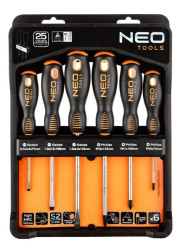 Zestaw wkrętaków płaskich i krzyżowych 04-213 /6szt./