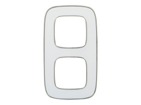 VALENA ALLURE Ramka 2 podwójna lustro białe 754422 LEGRAND