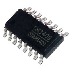 CH340G układ scalony konwerter interfejsów USB TTL UART SO16