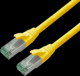 21453229 Patchkabel Cat.6a S/FTP (PiMF), gelb, 20 m