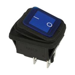 Przełącznik A603B ON-OFF 2tor ni hermet.niebie.20ADC podśw.12V24V