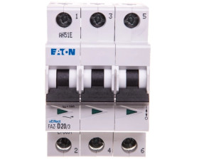 Wyłącznik nadprądowy 3P D 20A 15kA AC FAZ D20/3 278897