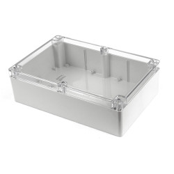 Hammond 1554X2GYCL Watertight PC Enclosure, Clear Lid 300 x 200 x 90, Grey