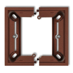 DECO Puszka natynkowa pojedyncza, składana DECO brązowy metalik 9DPU-1