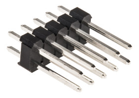 Złącze szpilkowe 10-pinowe raster: 2.54 mm Prosty 2-rzędowe RS PRO Otwór przelotowy 650 V Bez osłony