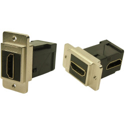 Cliff CP30753M3 HDMI Adapter Right Angle Nickel Built-in Black 1pc