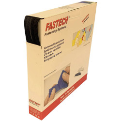FASTECH B10-STD-HL999925 Sew-On Hook-and-Loop Tape 50m x 10mm Black