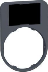 Label holder, 30 x 50 mm, unlabeled, for Flush 30 mm, ZBYF6101