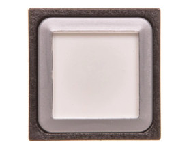 Napęd przycisku 25x25mm biały bez samopowrotu z podświetleniem Q25LTR-WS 087232