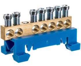 N7 kolor niebieski 7x16mm2 Listwa zaciskowa neutralna MAD0007N15